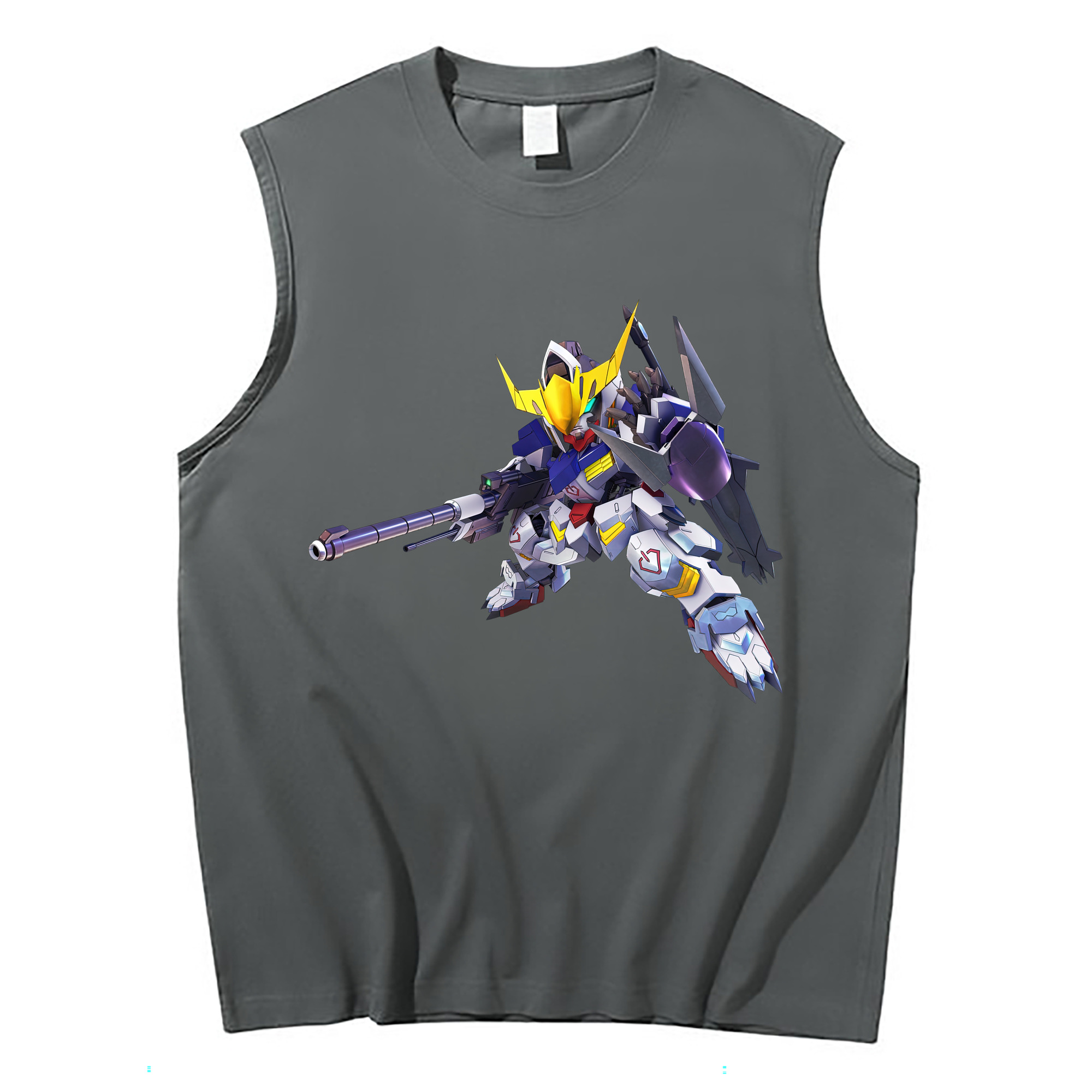 （画像用） 機動戦士ガンダム Mobile Suit Gundam コットン100％タンクトップ（フロントプリント）
